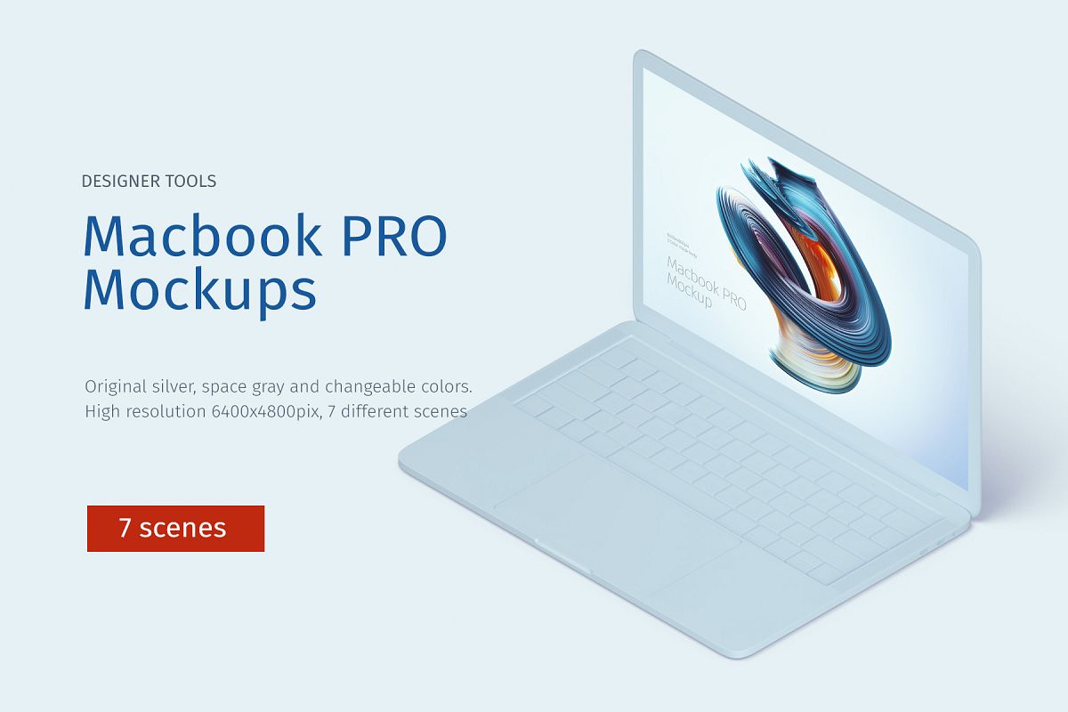 Macbook PRO Creative Mockup example image 1