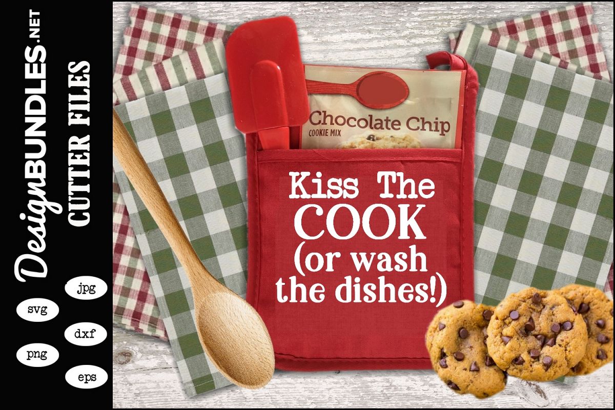 Kiss The Cook SVG example image 1
