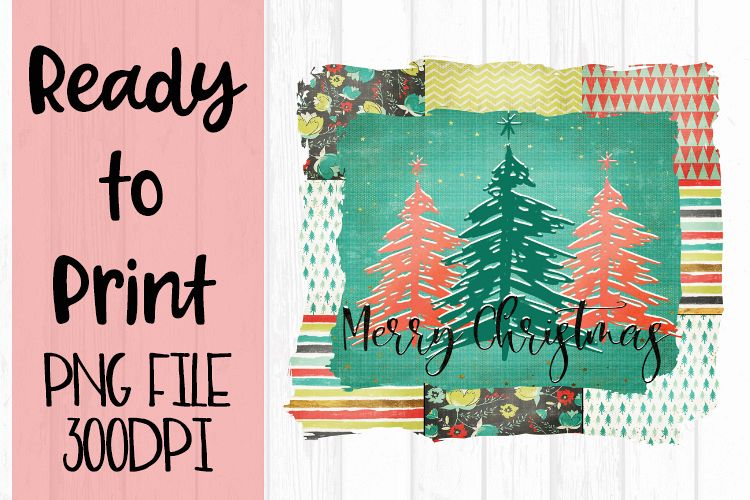 Patchwork Christmas Ready to Print example image 1