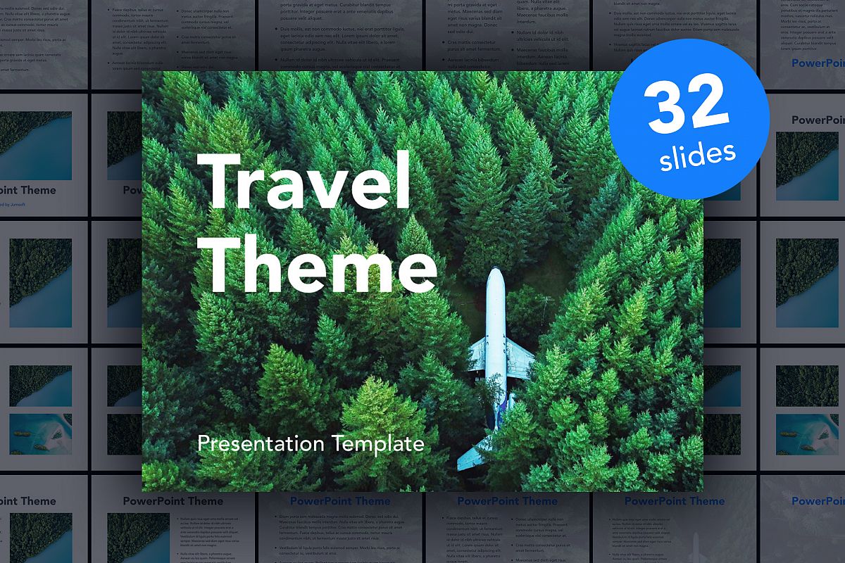 Avid Traveler PowerPoint Template example image 1