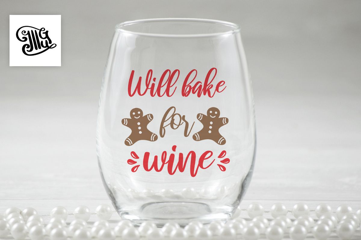 Will bake for wine - Christmas wine example image 1