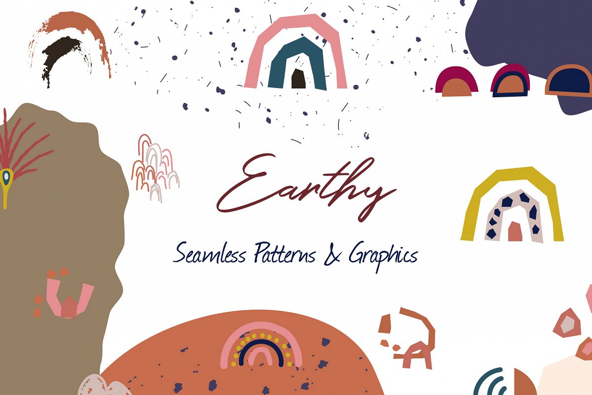 "Earthy" - Seamless Patterns & Graphics example image 1
