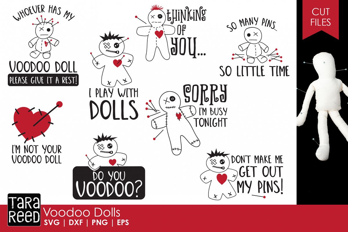Voodoo Doll SVG and Cut Files for Crafters