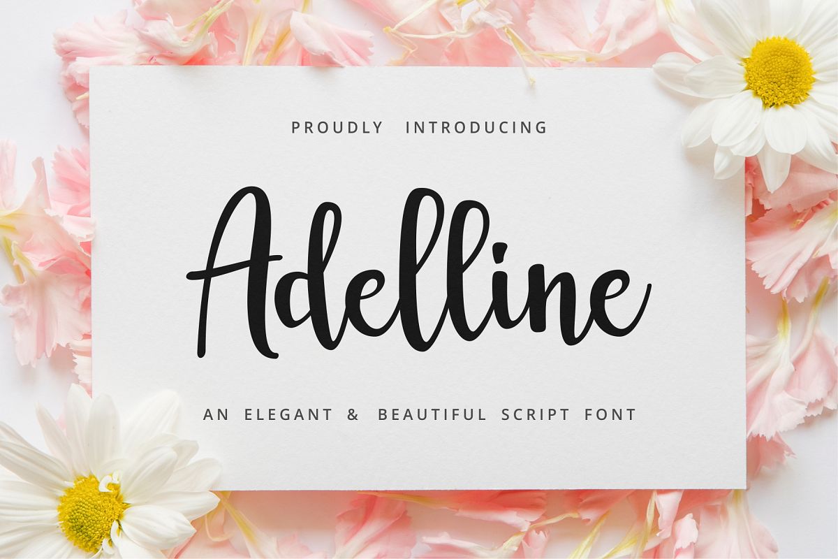 Adelline | beautiful elegant font example image 1
