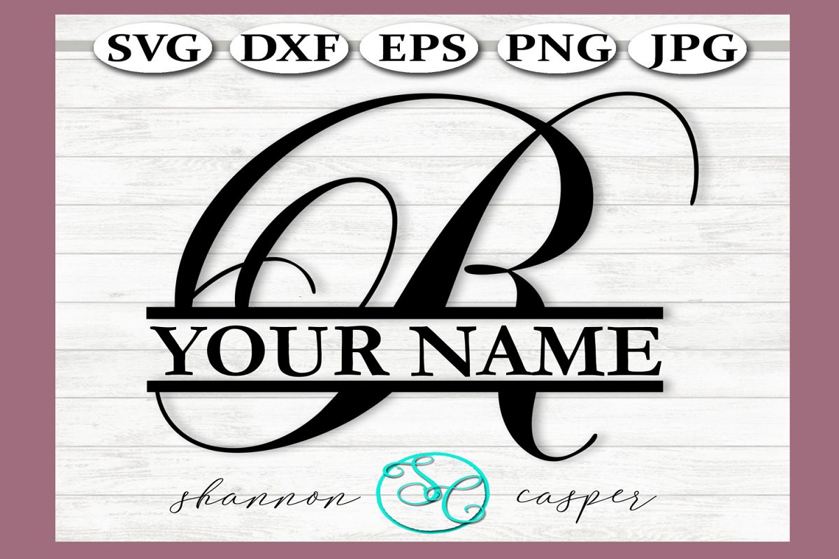 Download Split Monogram Letter R Single Letter File