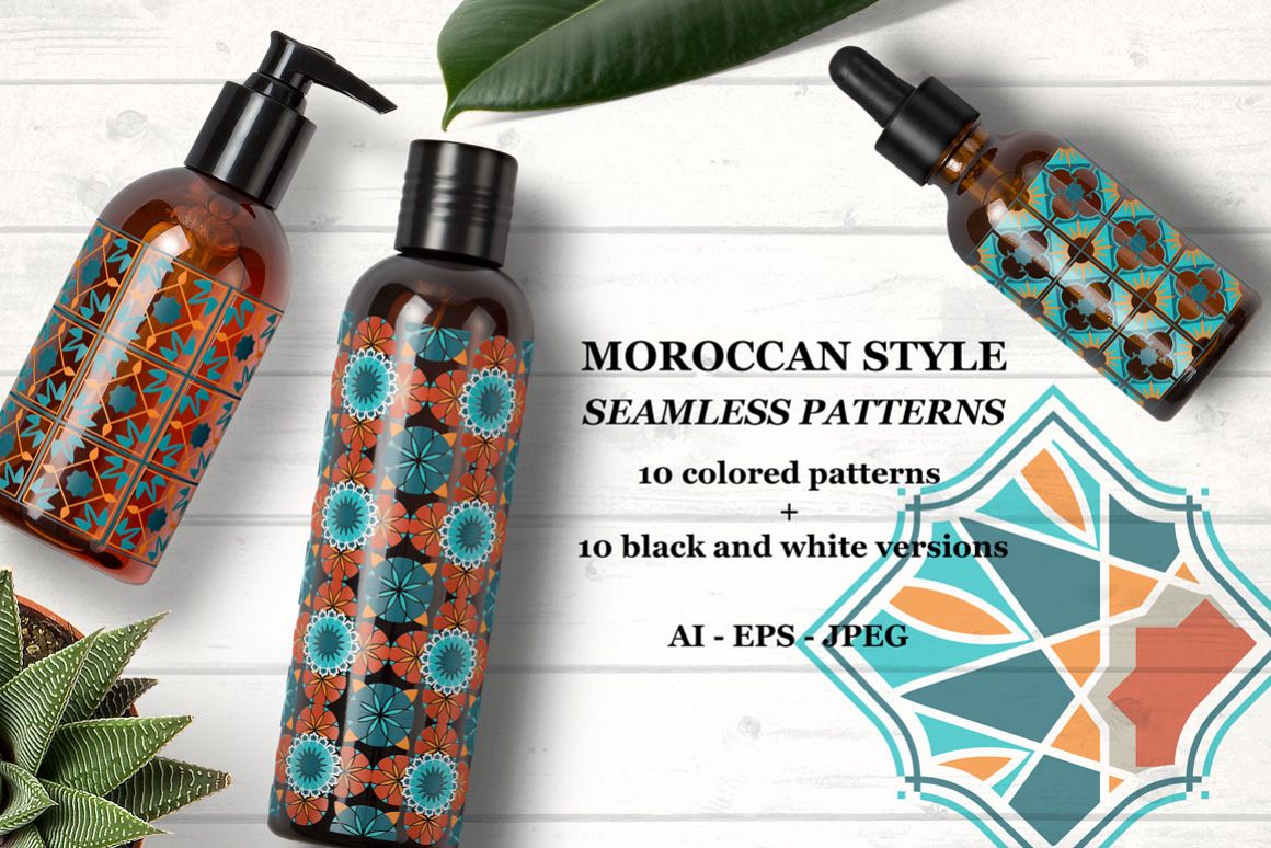 Moroccan style patterns example image 1