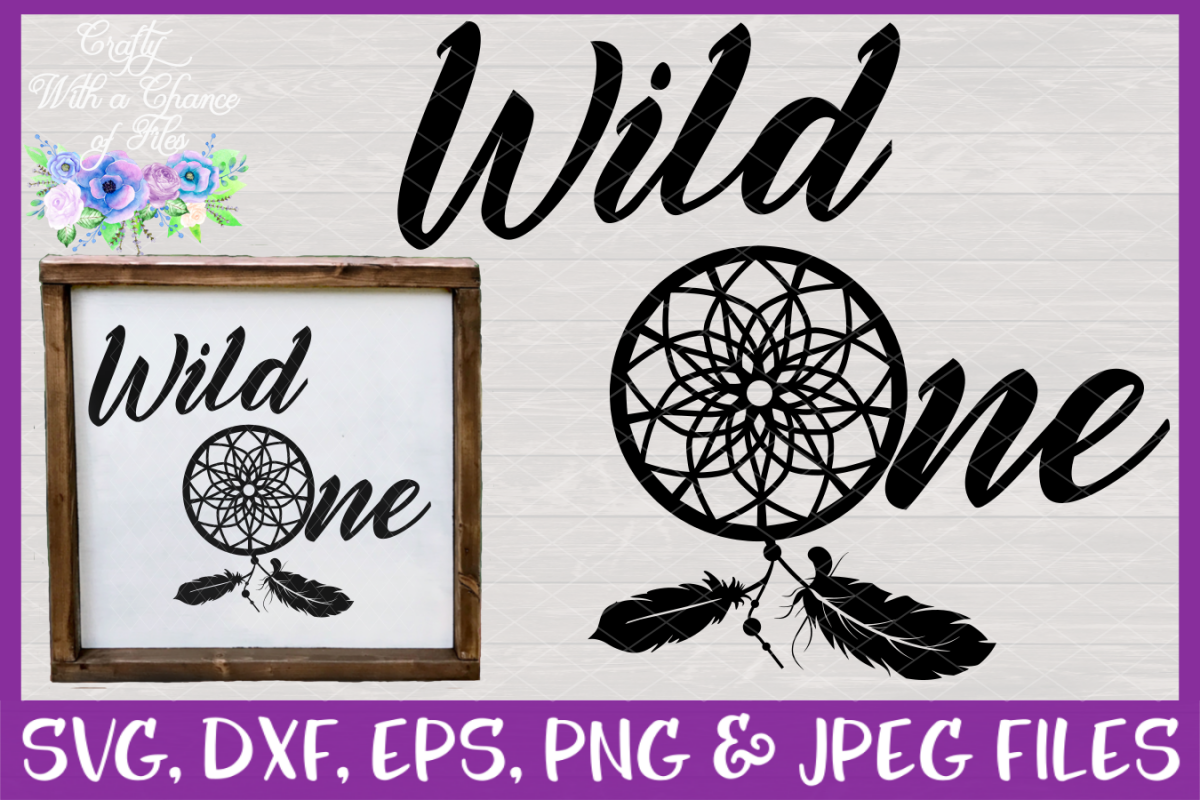 Wild One SVG - Dream Catcher Tribal Design example image 1