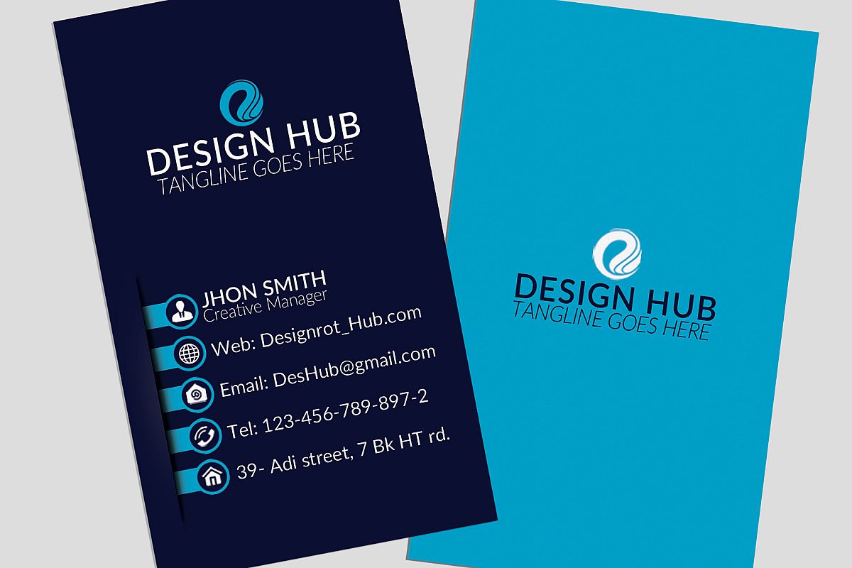 Vertical Business Cards example image 1