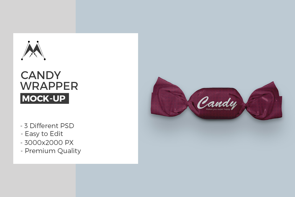 Candy Wrapper Mock-Ups example image 1