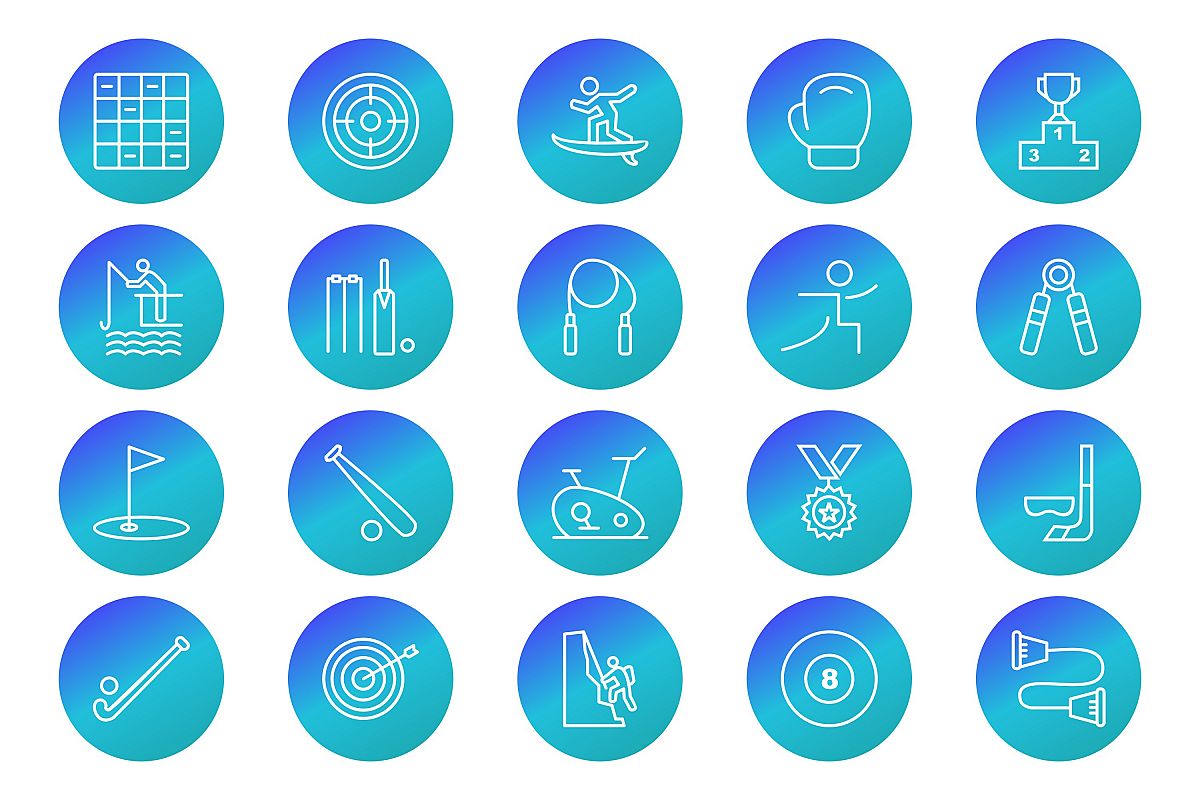 Set Of Sports And Game Icons example image 1