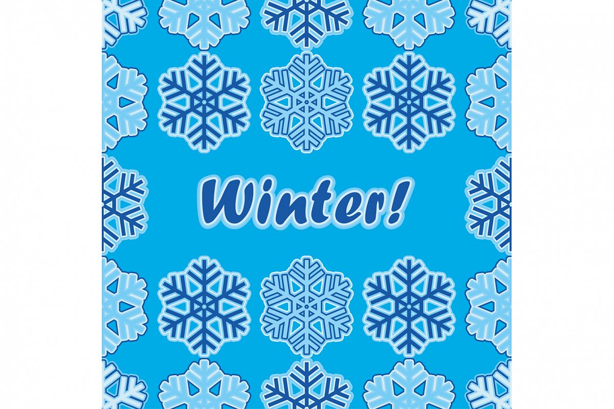 Seamless background with snowflakes. example image 1