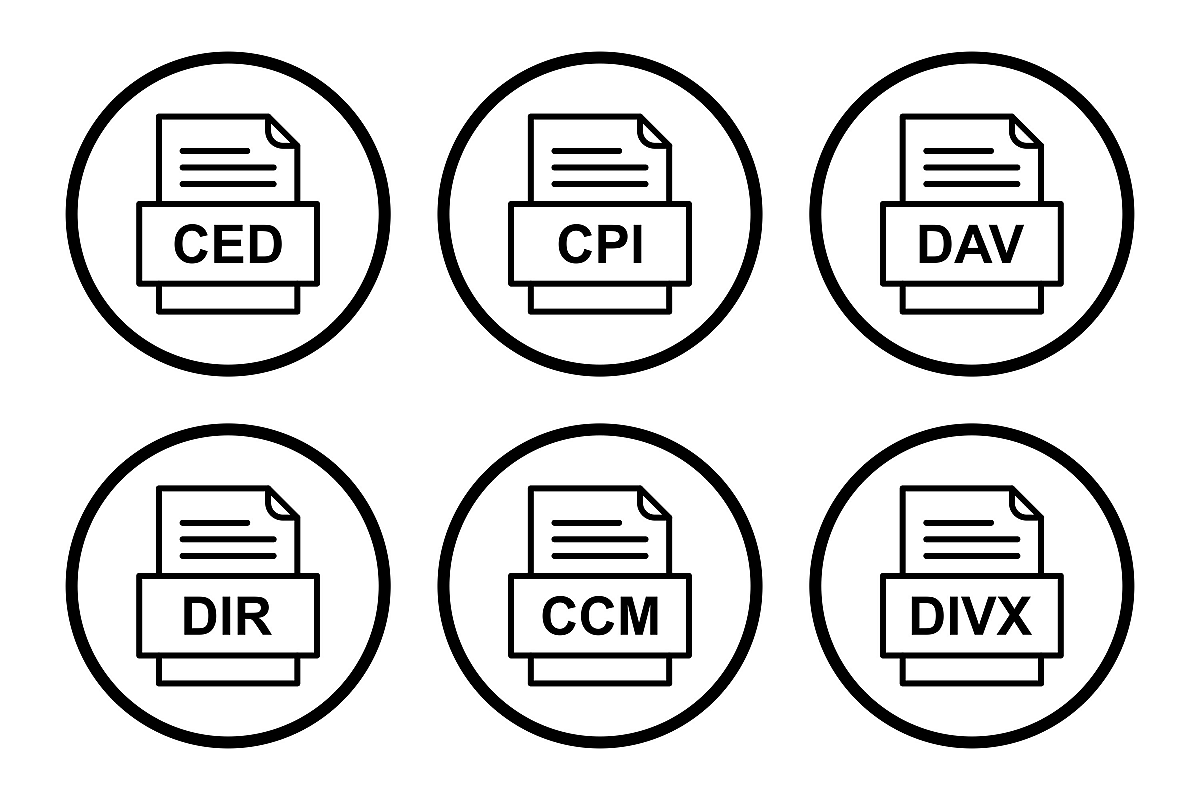 Set Of File Formats Icons example image 1