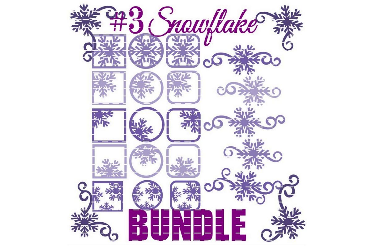 Download Snowflake Design #03 Bundle SVG Cut File Bundle