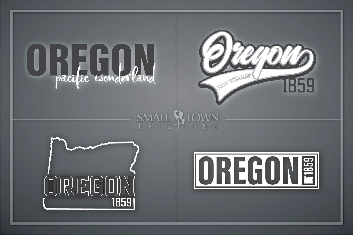 Oregon, Pacific Wonderland - slogan, PRINT, CUT & DESIGN example image 1
