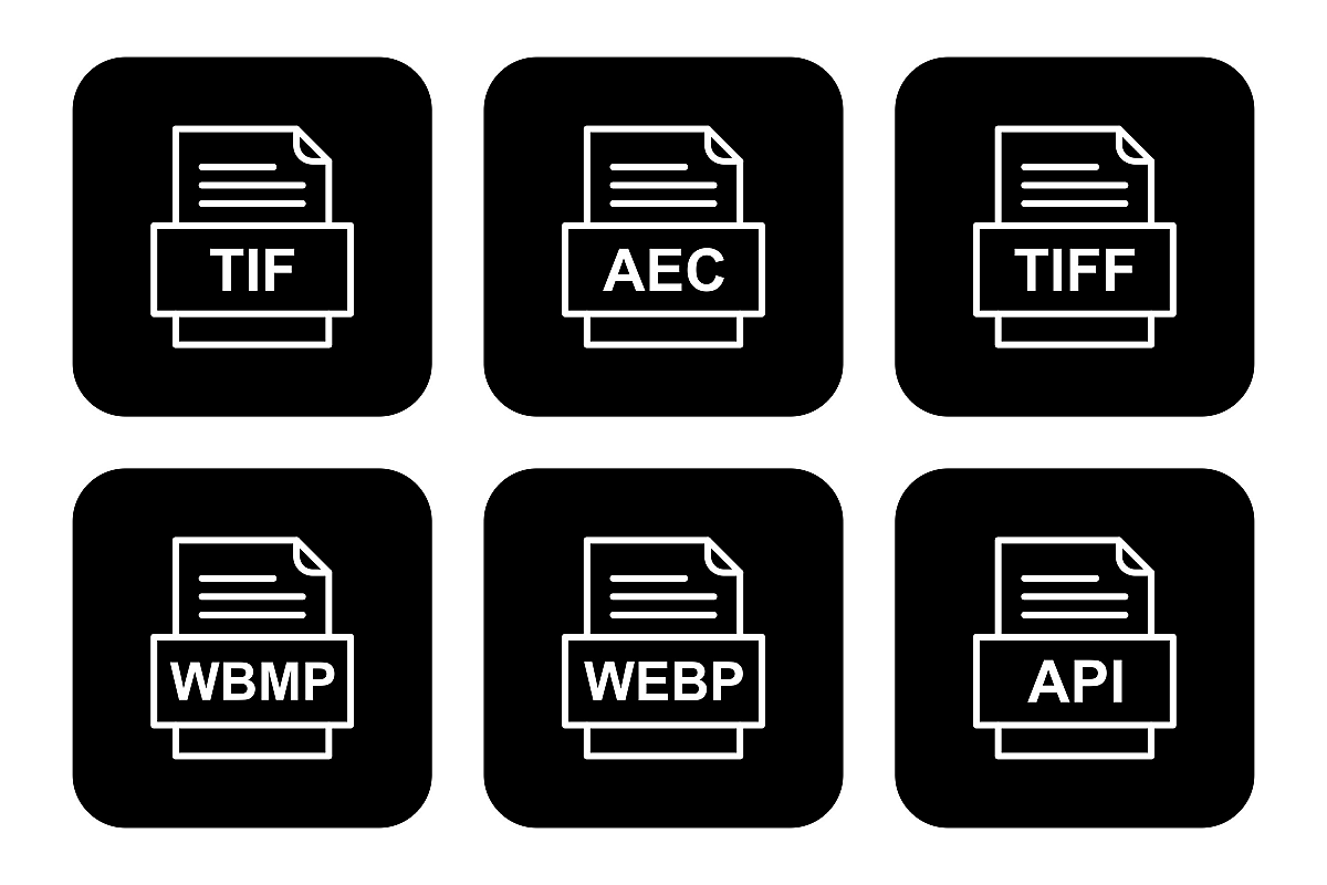 Set Of File Formats Icons example image 1