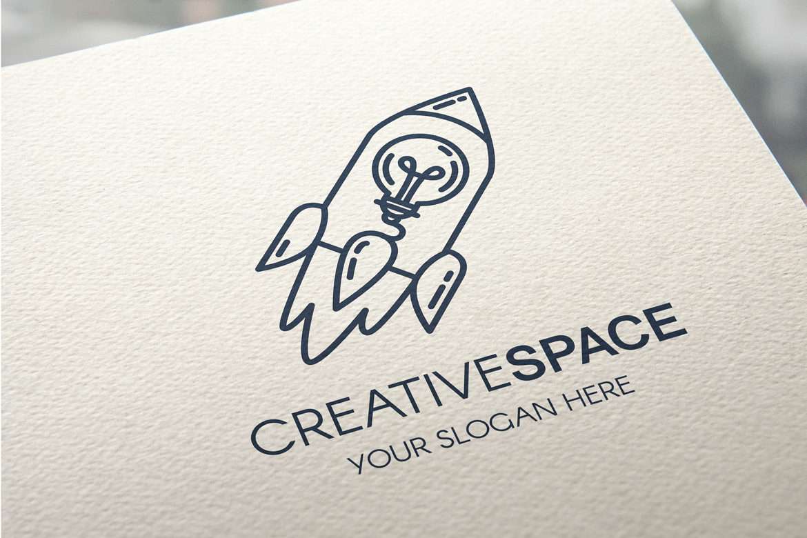 Creative Idea With Rocket Logo example image 1