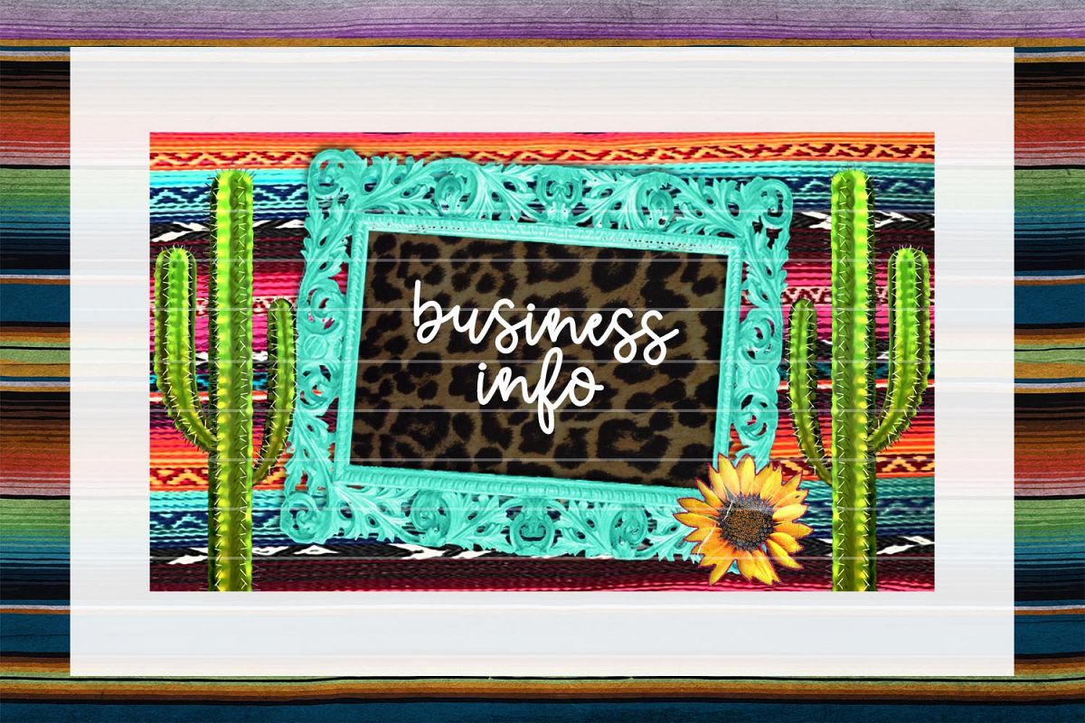 Vintage Frame Business Card Digital Download example image 1