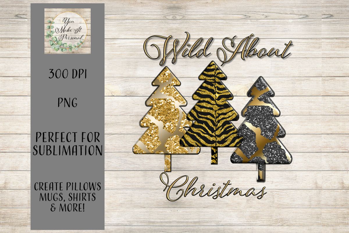 Wild About Christmas - Animal Print Christmas Trees example image 1