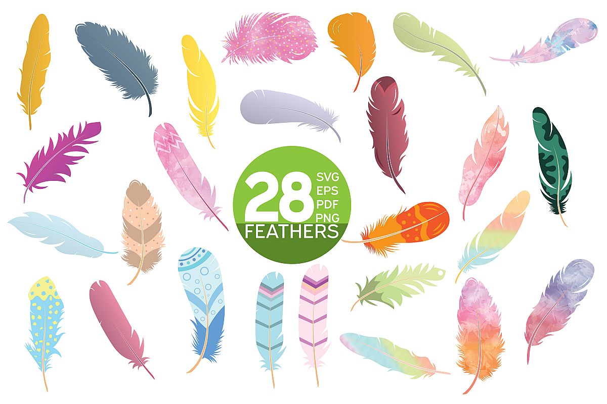Download Watercolor Feathers | svg files