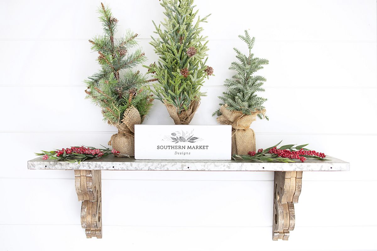 Christmas 4x8 Wood Framed Wood Sign Mock Up Photography example image 1
