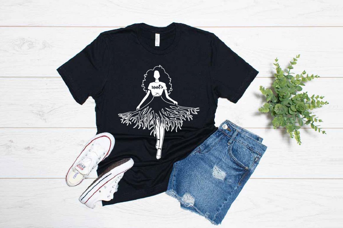 Black woman deep roots svg black woman and educated svg example image 1