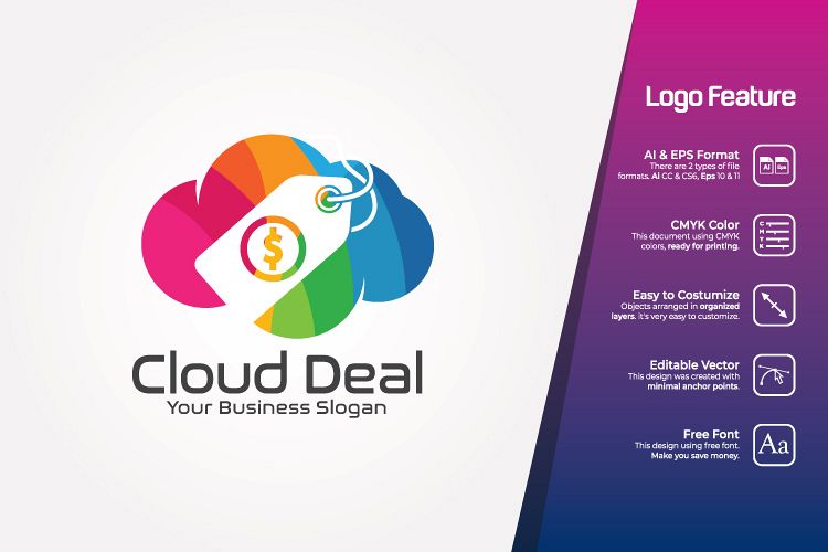 Cloud Store Logo Template example image 1