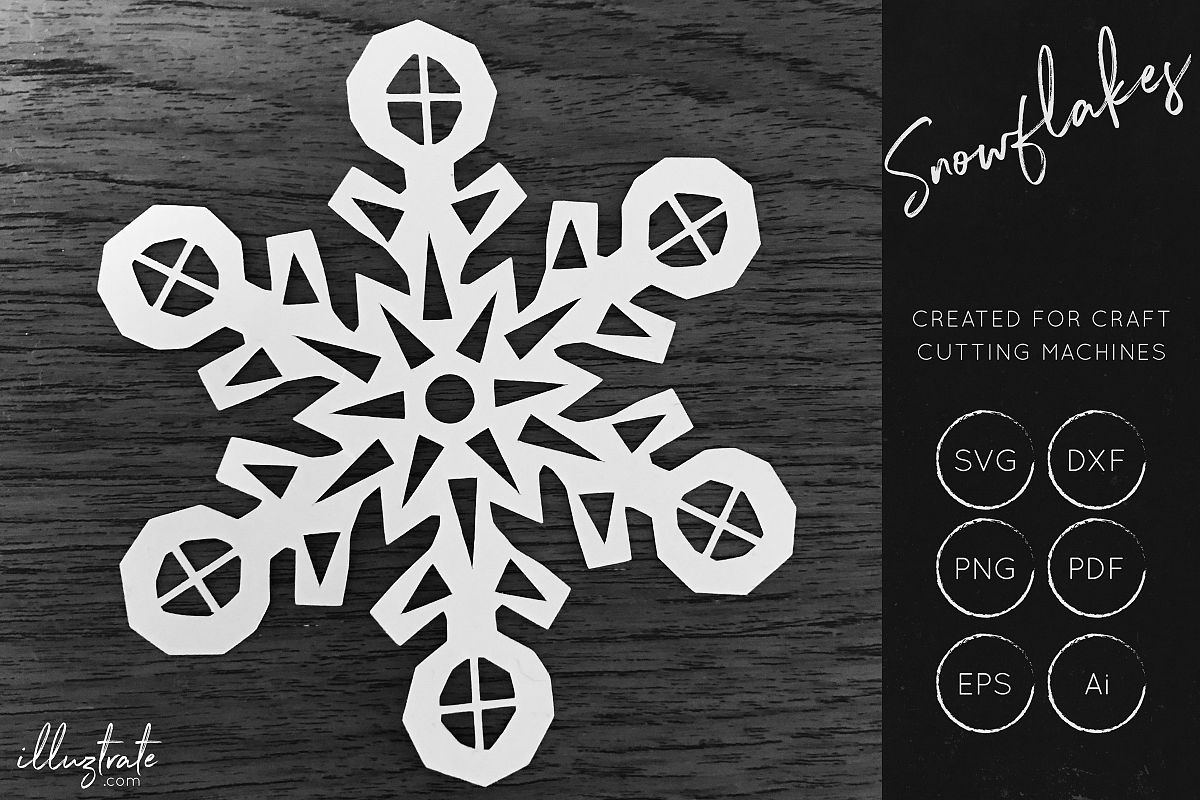 Snowflake SVG Cut File - Christmas SVG - Snowflakes example image 1