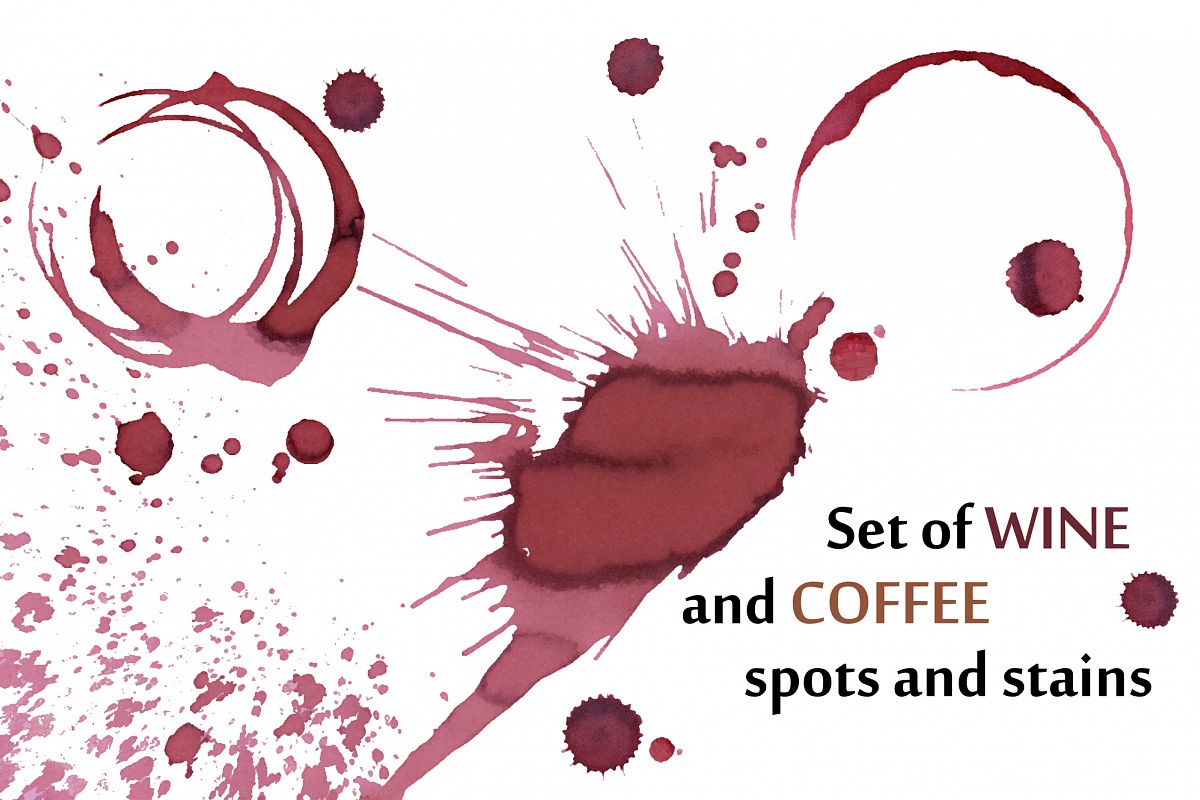 Wine and coffee stains example image 1