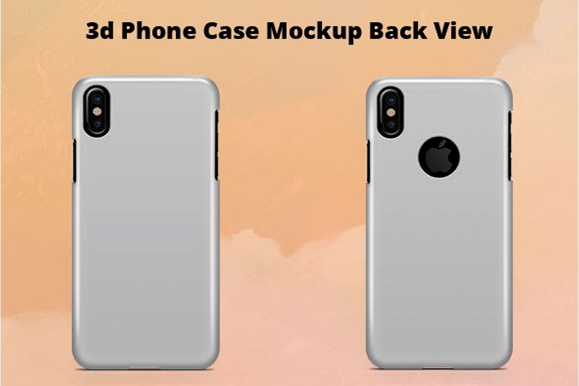 Download Apple iPhone X 3d IMD Case Mockup Back view