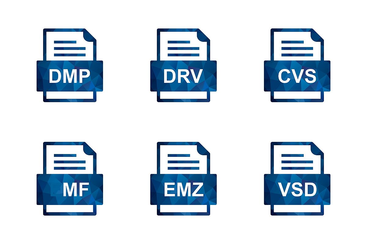 Set Of File Formats Icons example image 1