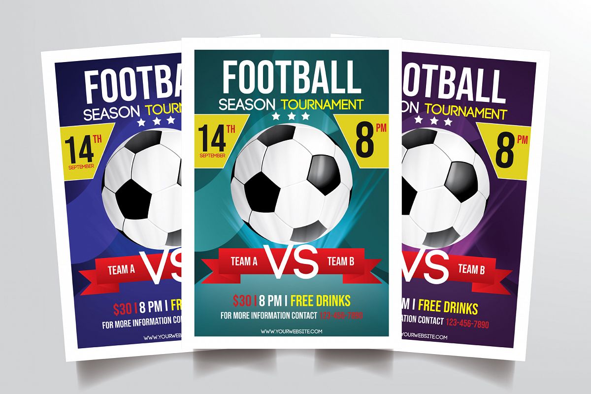 Football Tournament Flyer Template example image 1