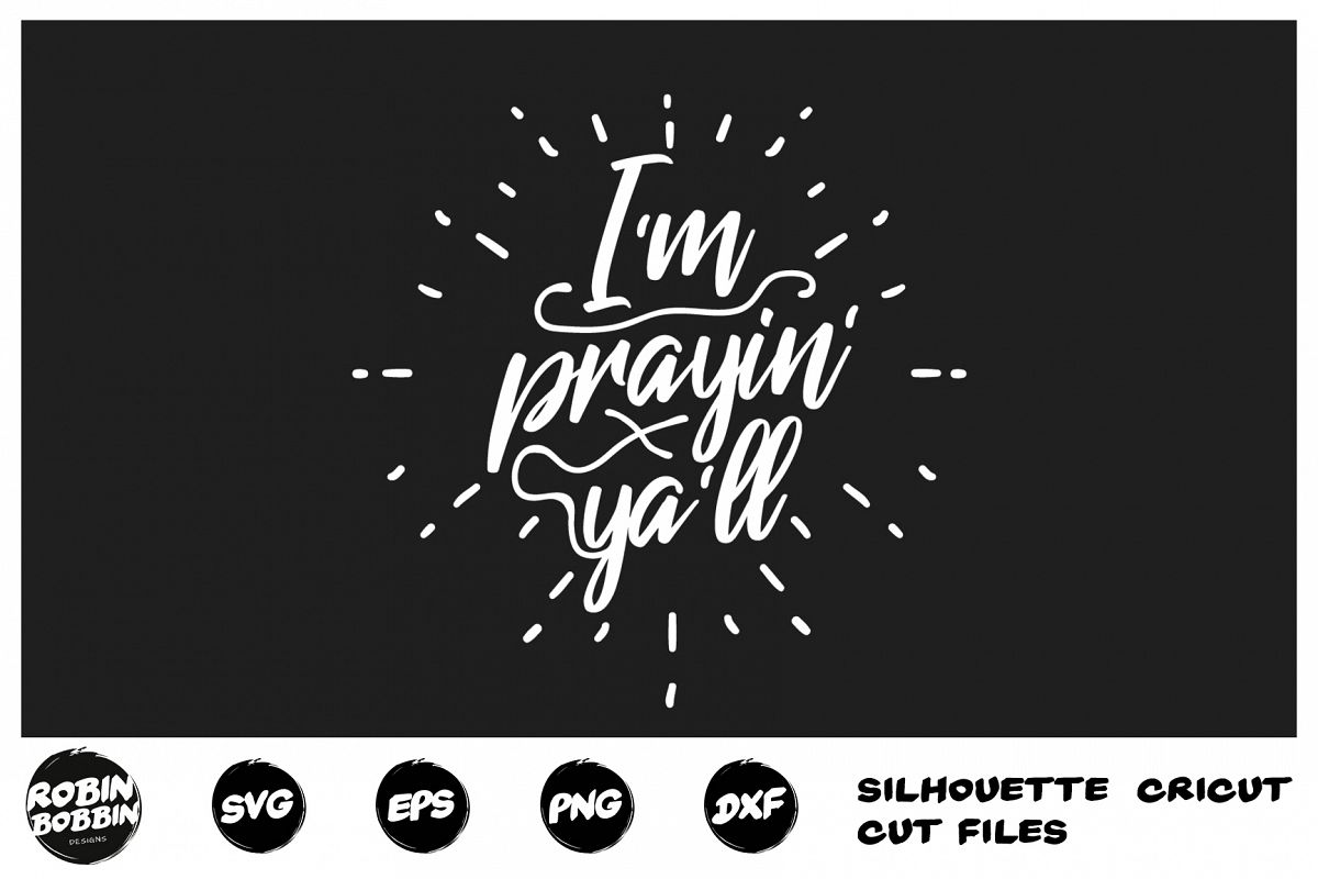 Christian Easter svg, I'm Praying Ya'll svg, Jesus Easter example image 1
