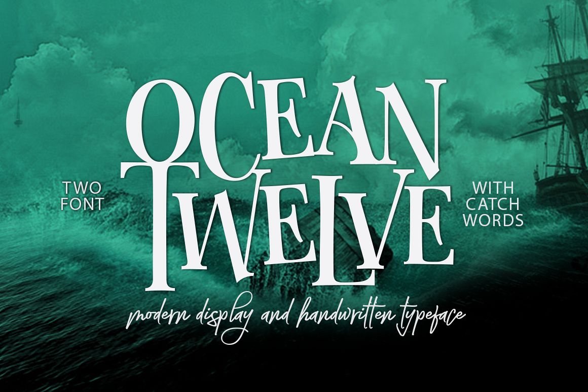 Ocean Twelve Font Duo + Extras example image 1