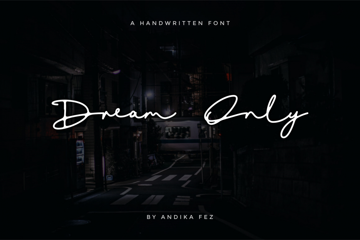 Dream Only | Handwritten Font example image 1
