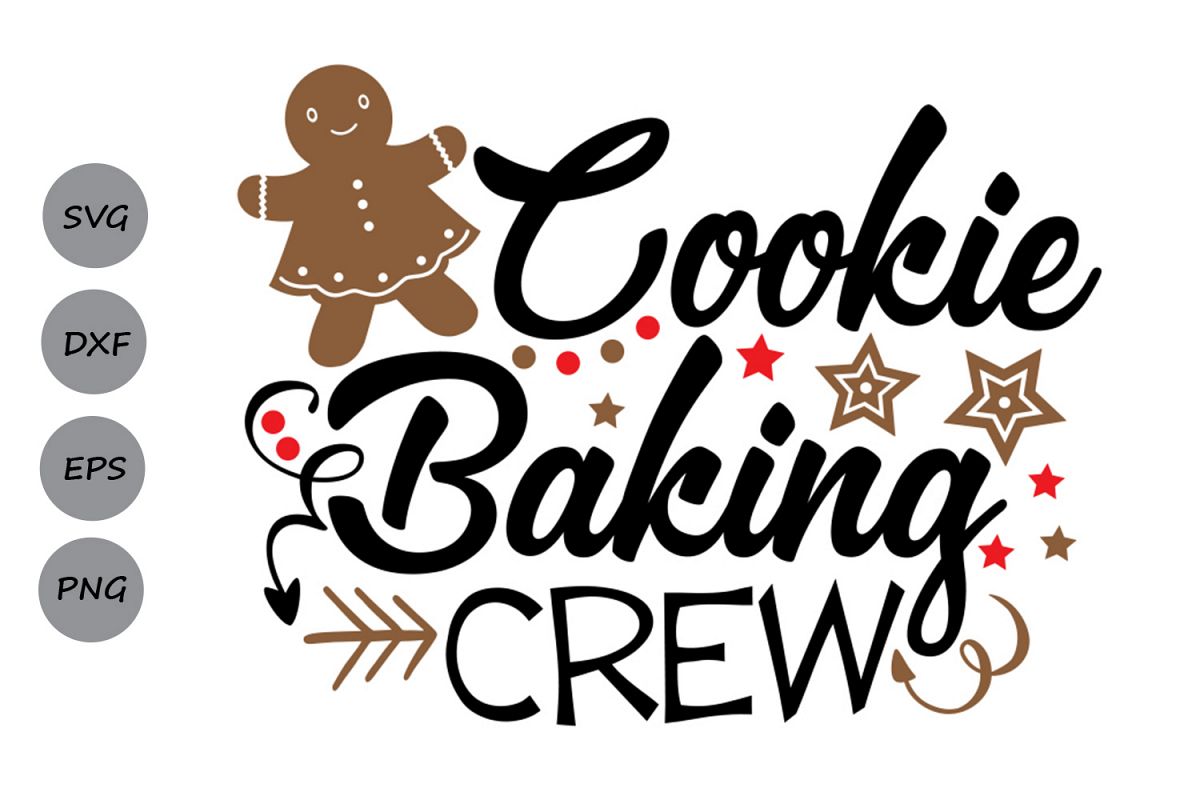 Download cookie baking crew svg, christmas svg, gingerbread svg.