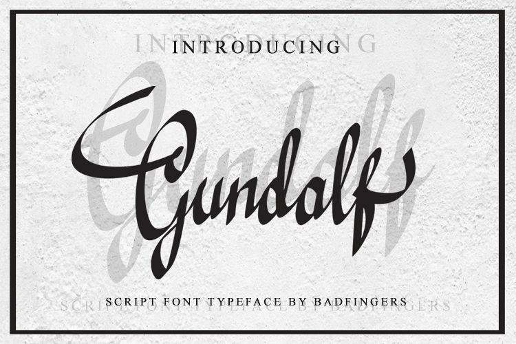 Gundalf font example image 1