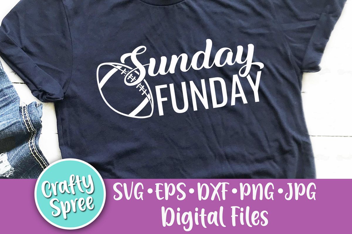 Sunday Funday SVG PNG DXF Cut File example image 1