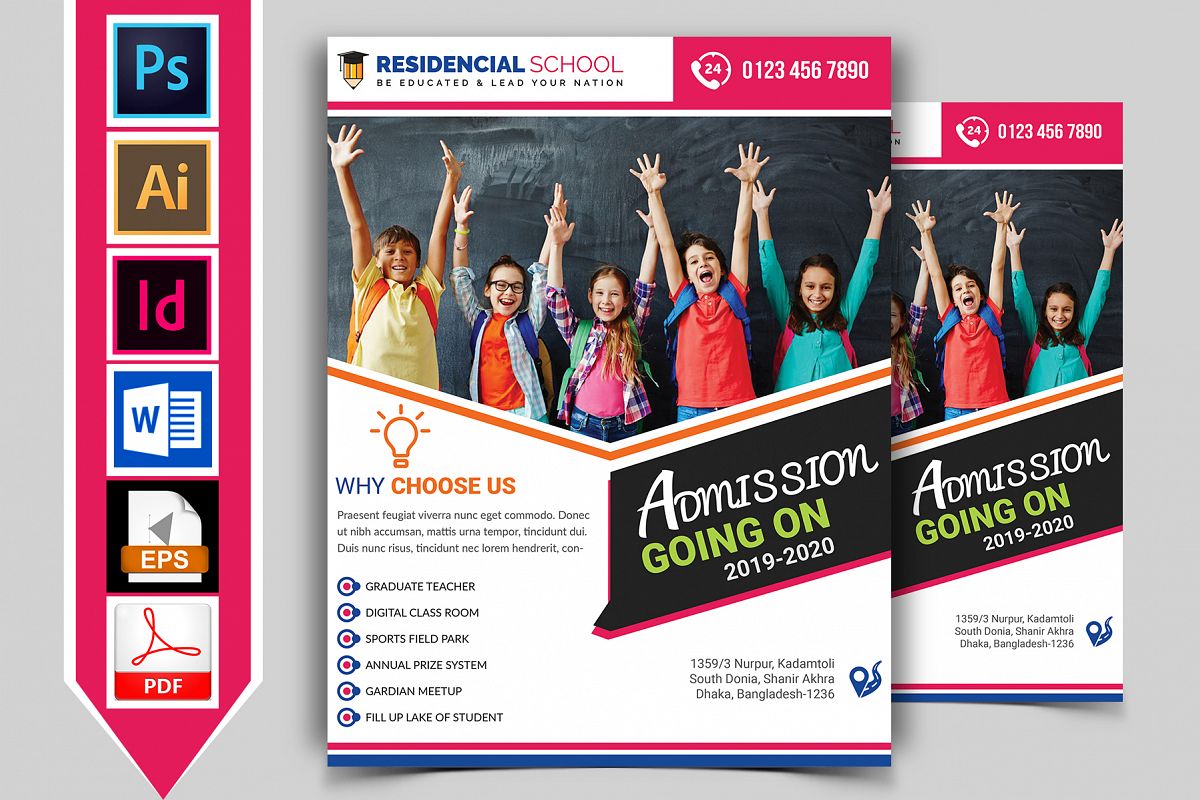 School Flyer Template Vol-03 example image 1