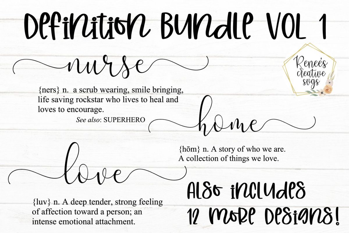 Download Definition Bundle VOL 1| Quotes | SVG Cutting File (430007 ...