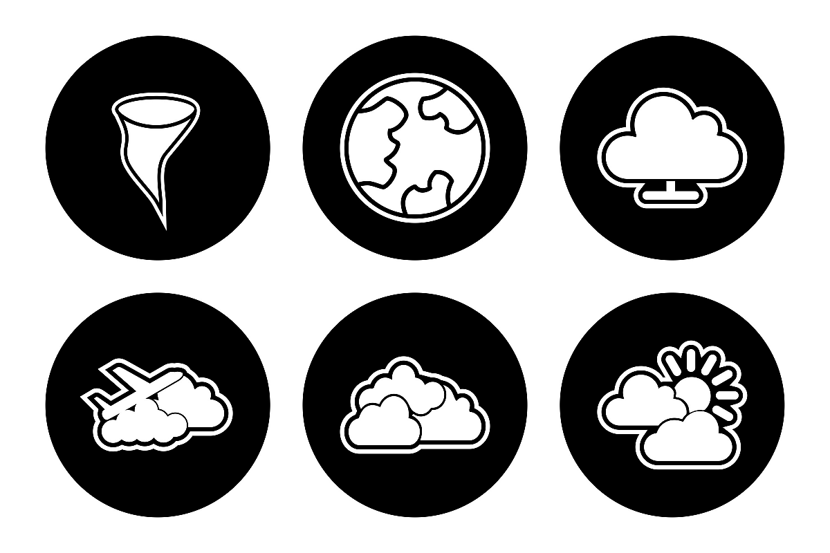 Set Of Weather And Season Icons example image 1