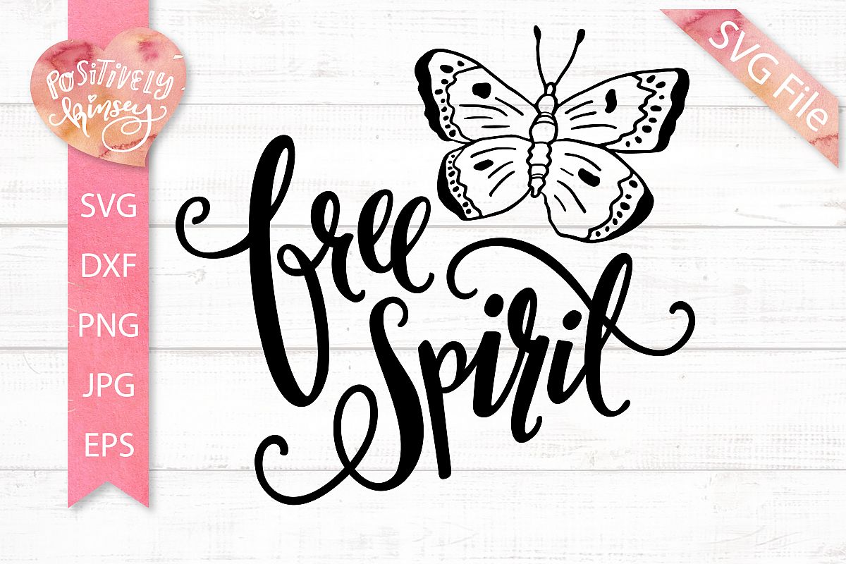 Download Free Spirit SVG DXF PNG EPS JPG Hippie Soul Butterfly ...