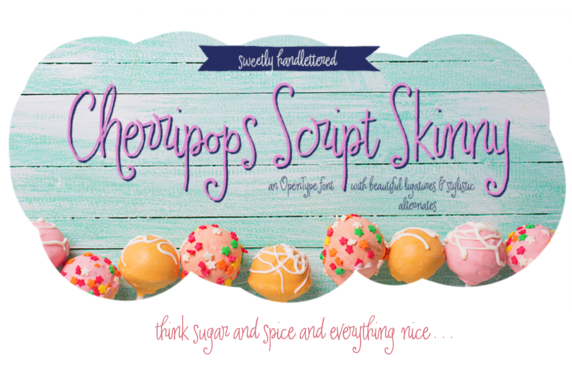 Cherripops Script Skinny example image 1