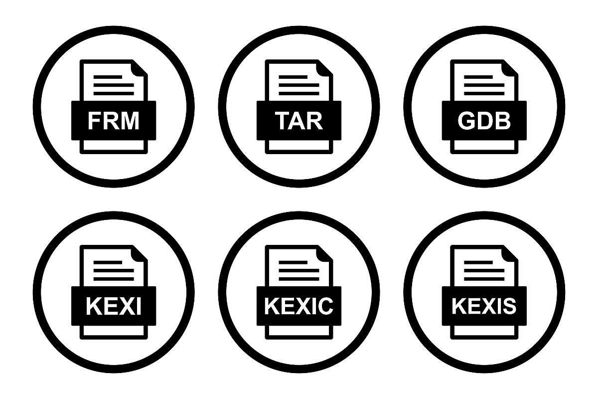 Set Of File Formats Icons example image 1