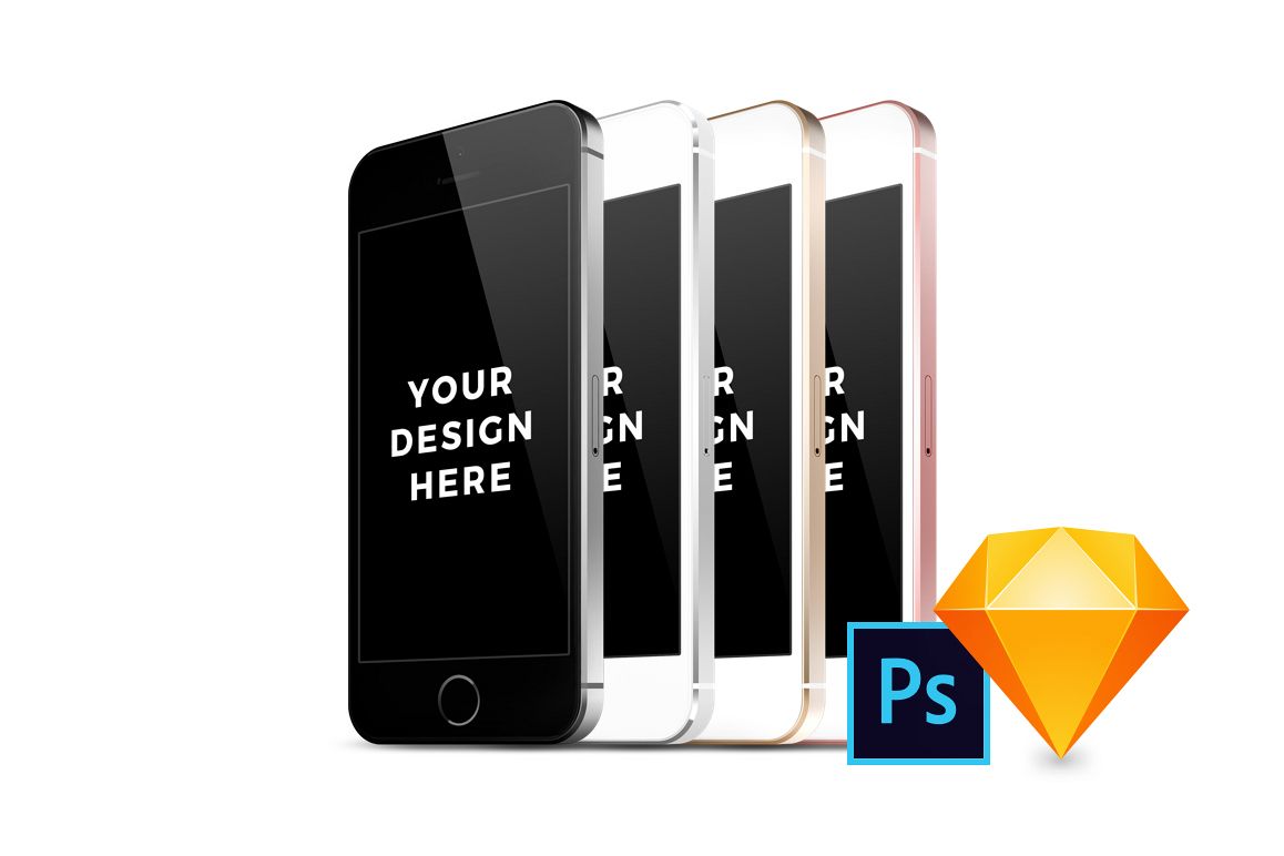 32x iPhone SE Mockups example image 1