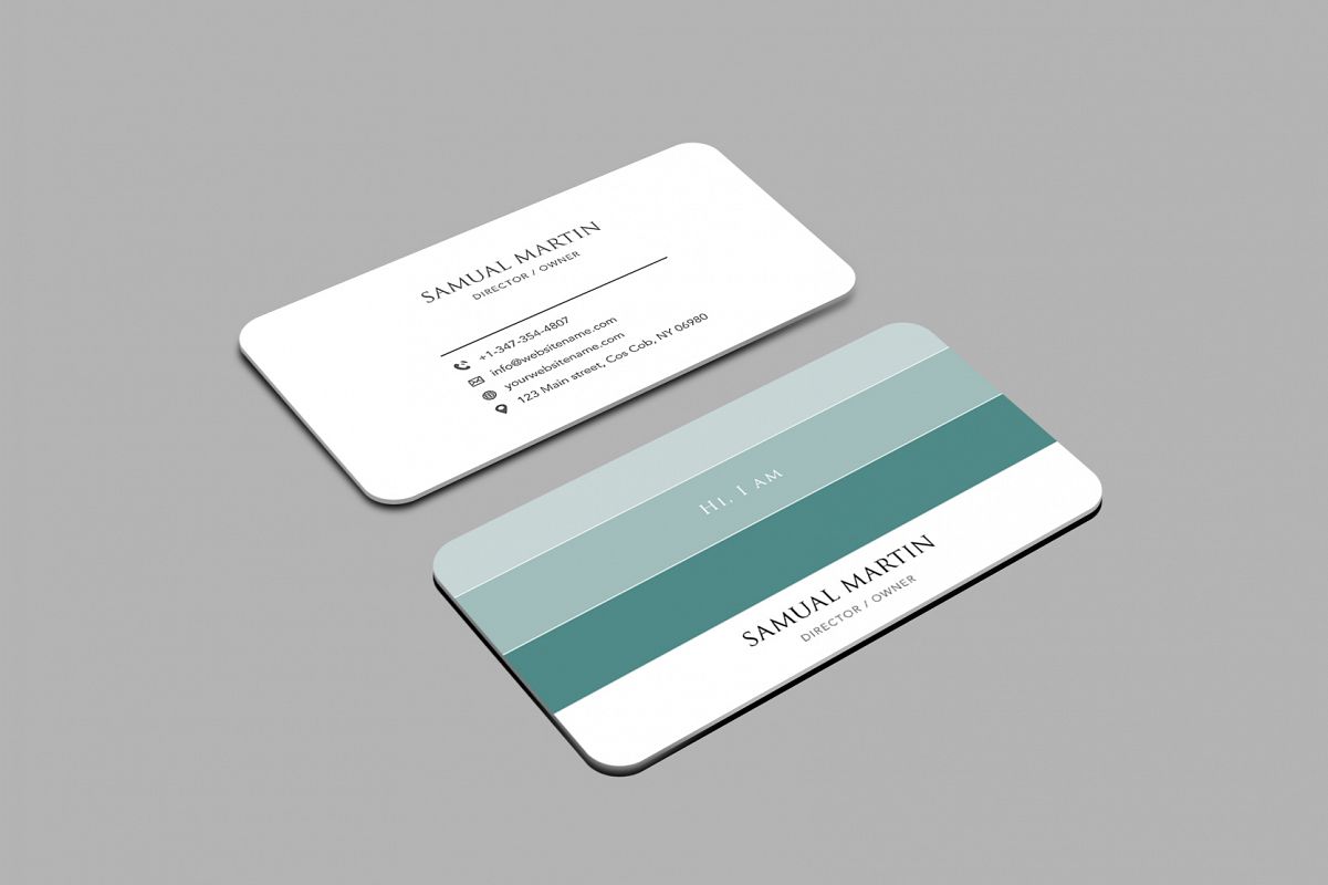 Beautiful Colours Modern Art Business Card example image 1