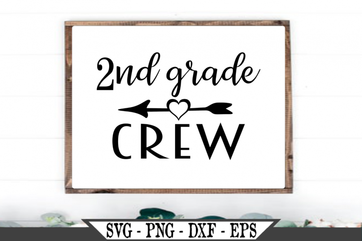 2nd Grade Crew for Second Grader SVG example image 1