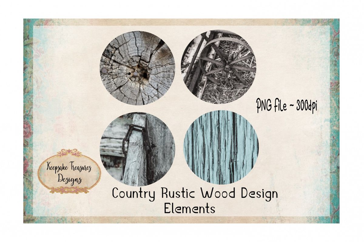 Country Rustic Wood Design Elements example image 1