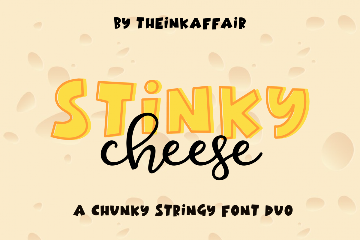 Stinky Cheese Font Duo example image 1