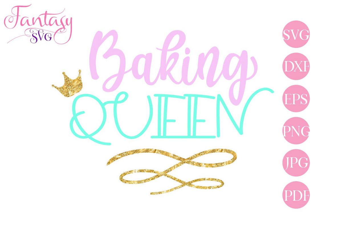Baking Queen - svg cut file example image 1