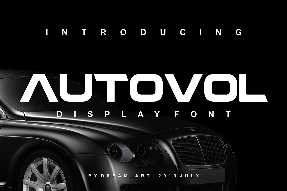 AUTOVOL - BOLD FONT example image 1